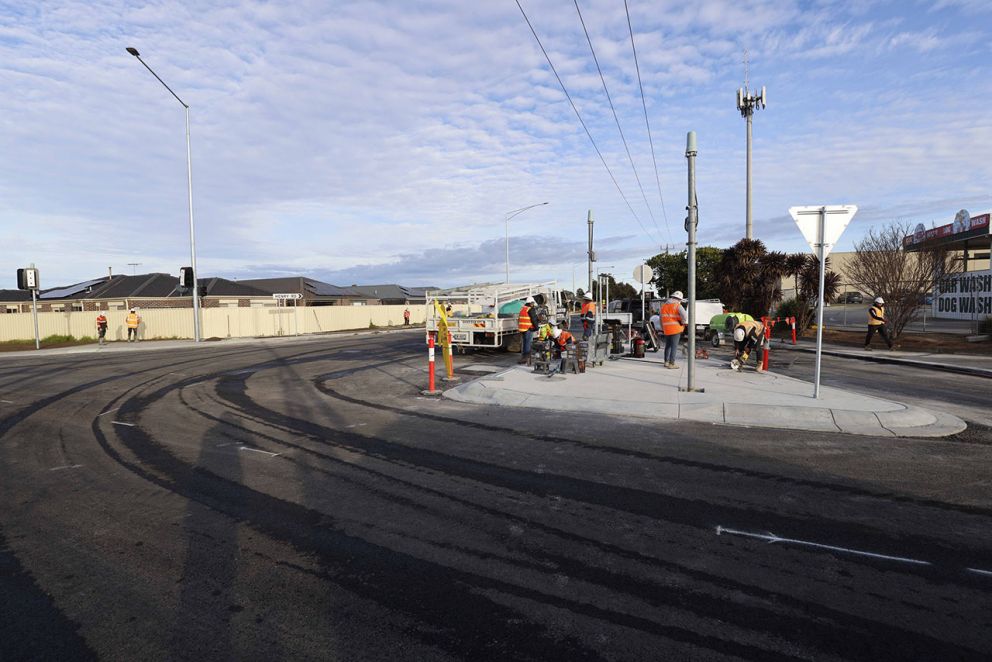 June 2024- The upgraded Henry Road intersection