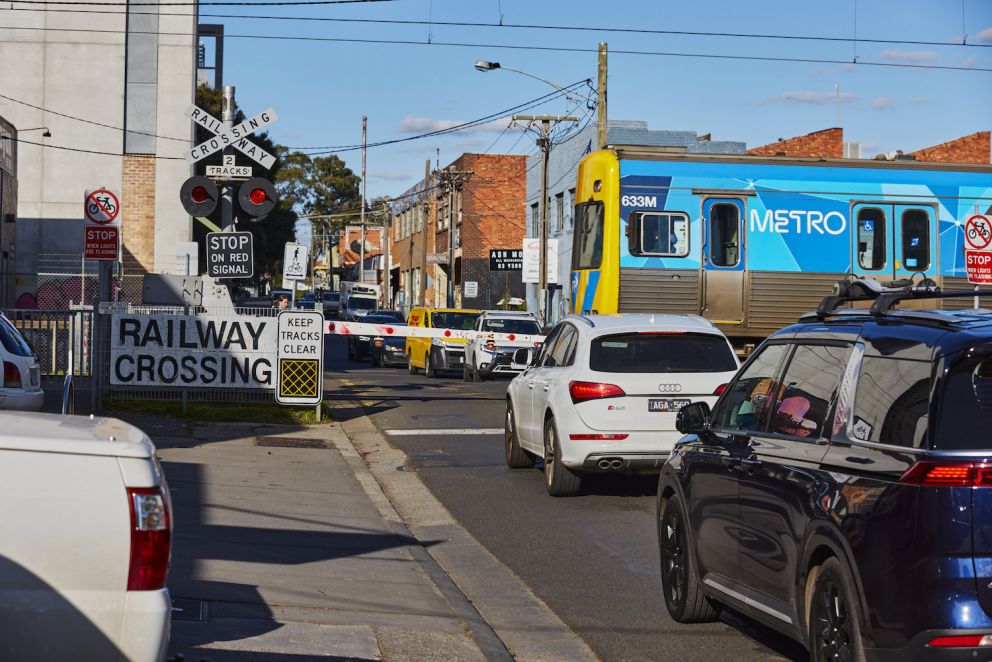 Hope Street, Brunswick level crossing