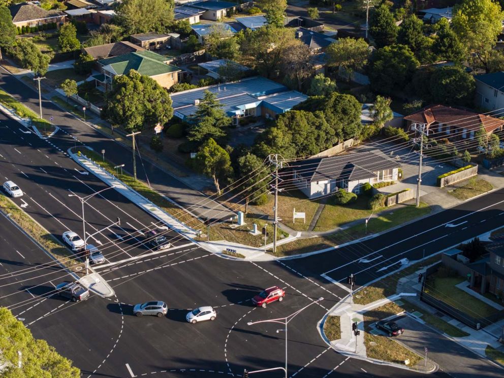 Burwood Highway-McMahons Road Intersection Upgrade complete