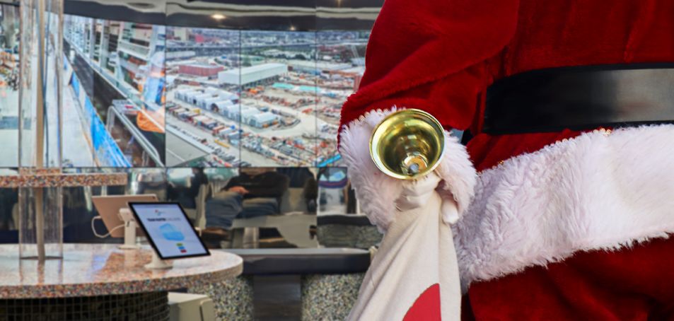 Santa visiting HQ