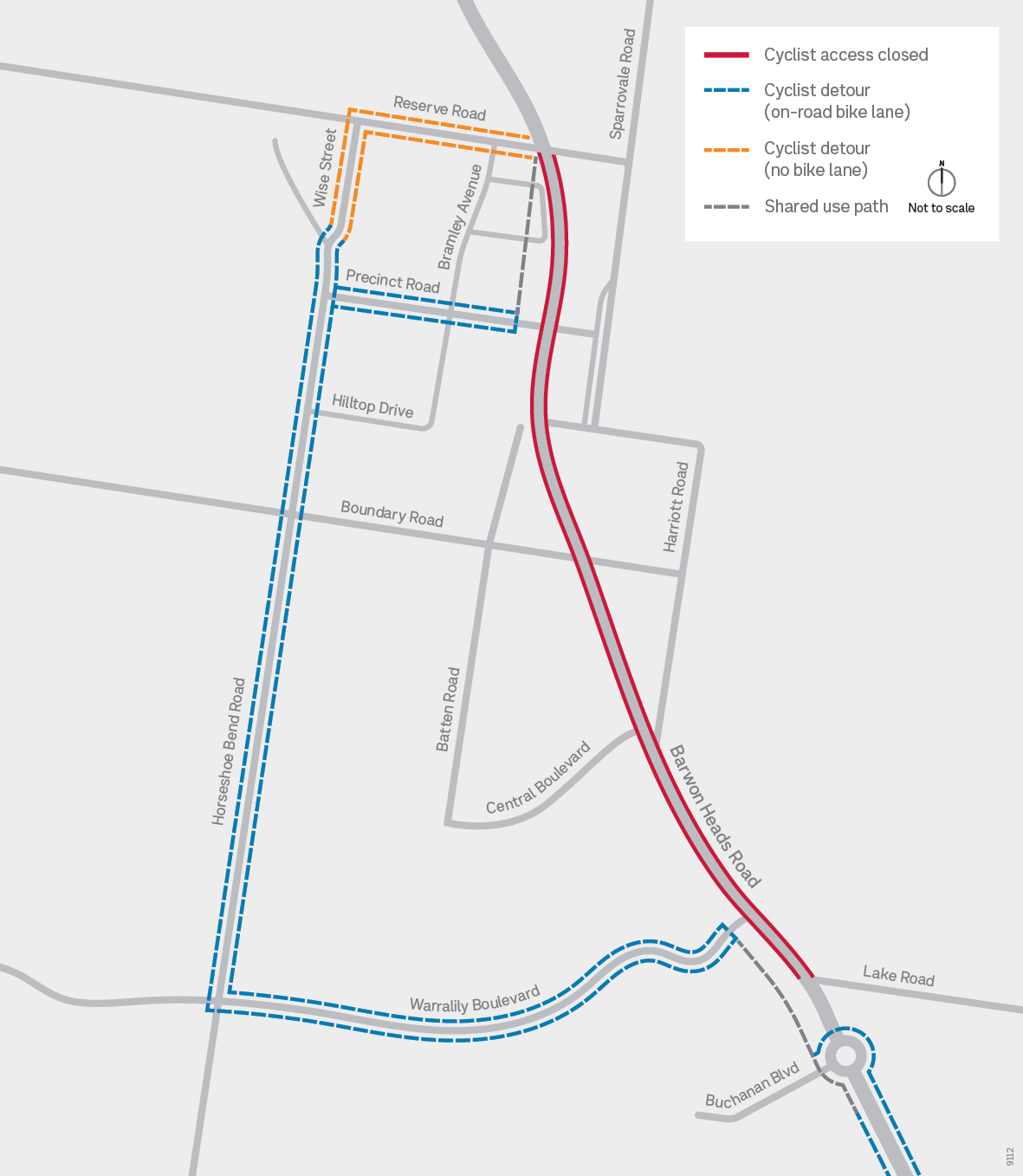 Cyclist Detour July 2025