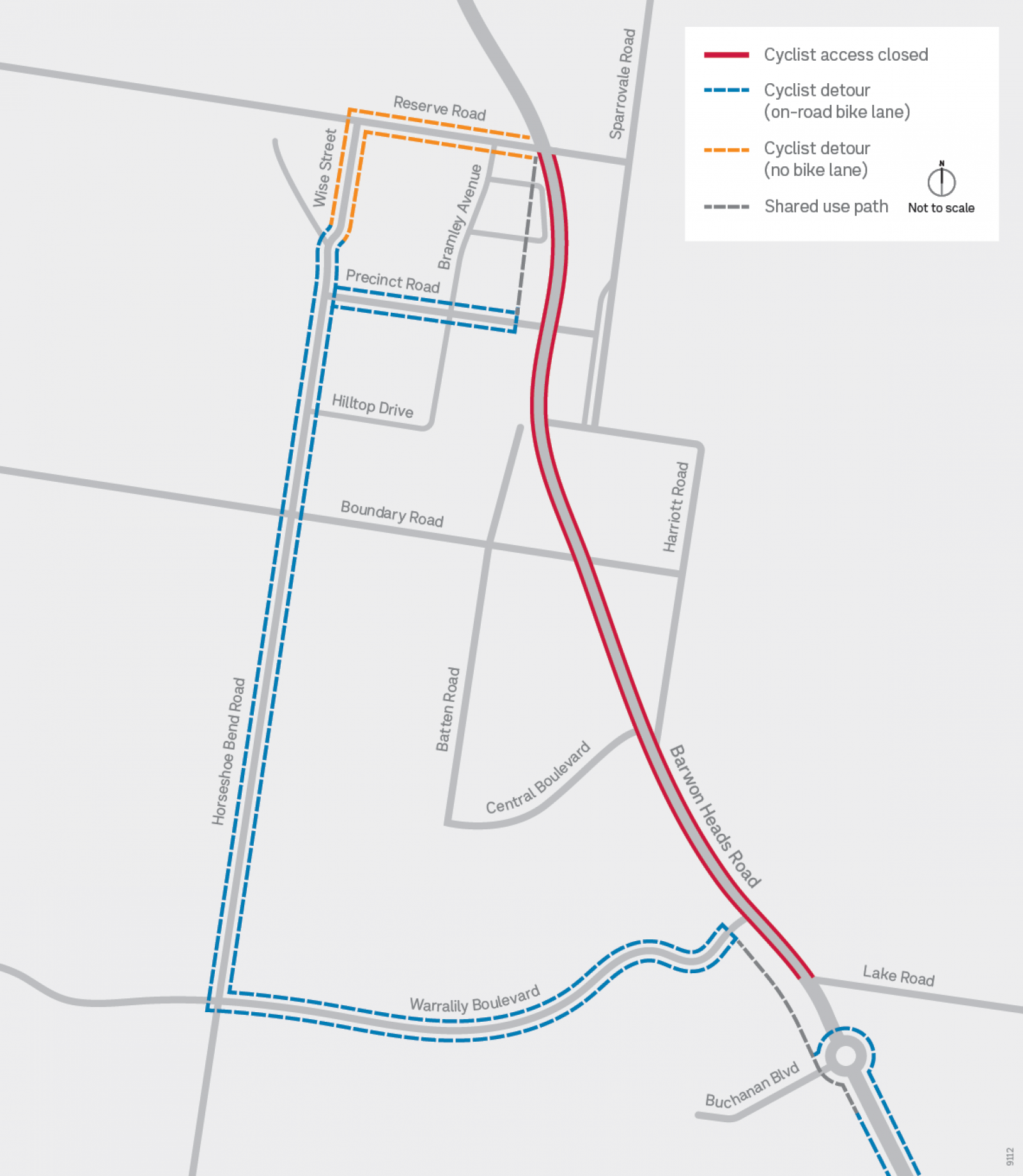 Cyclist Detour July 2025