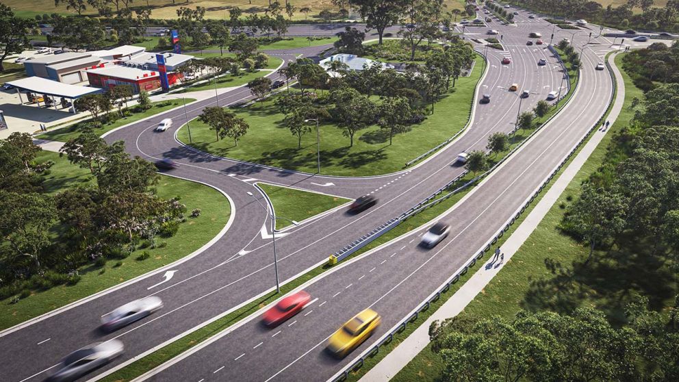 Artist's impression of Yan Yean Road, Doreen 10 years after project completion