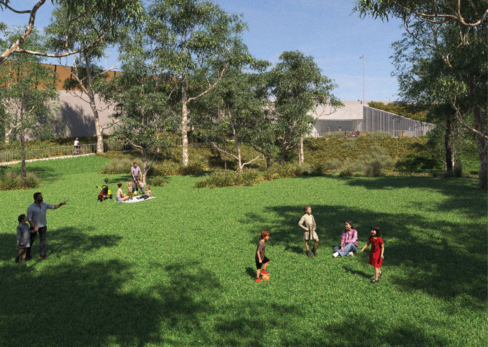 Trist Street Reserve after construction