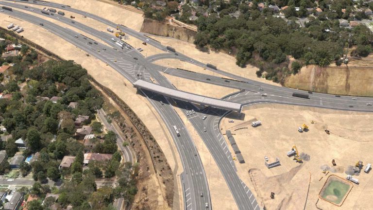 An image of the new traffic movements at the M80 Ring Road Intersection following this weekend works