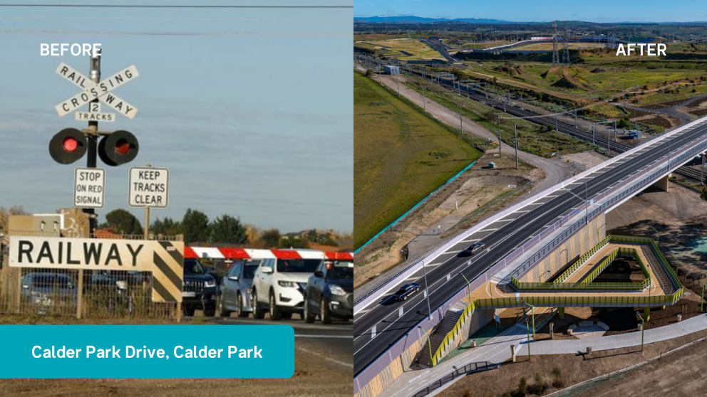 Calder Park Drive, Calder Park before and after