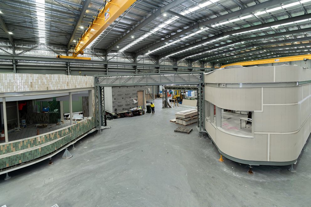 Porcelain tile features in the station concourse will use these natural colours to integrate inside with outside, with the colours lightening as they rise towards the ceiling, highlighting natural light