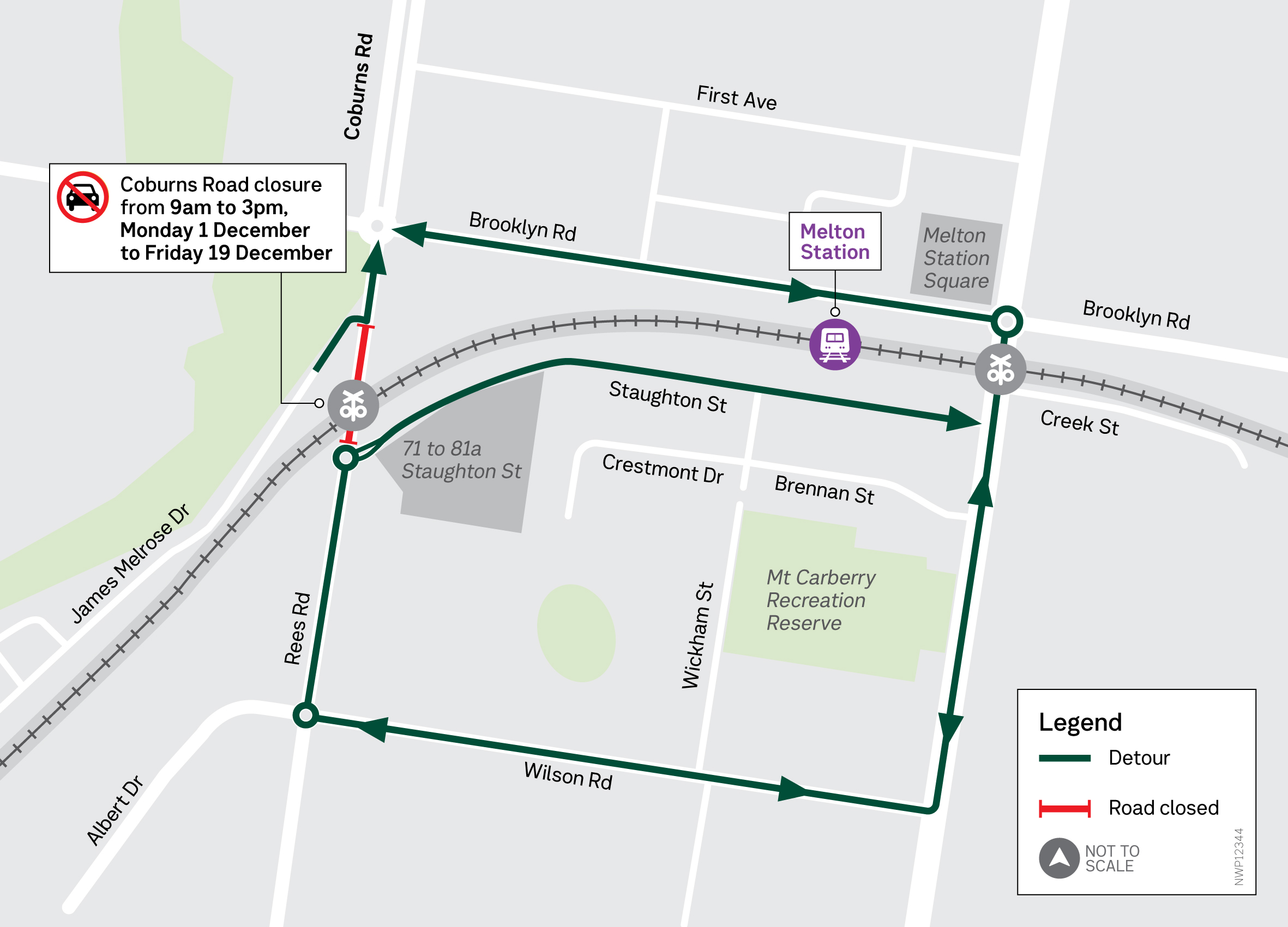 Coburns Road closure and detour