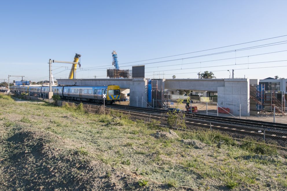L-beam installation at Aspendale