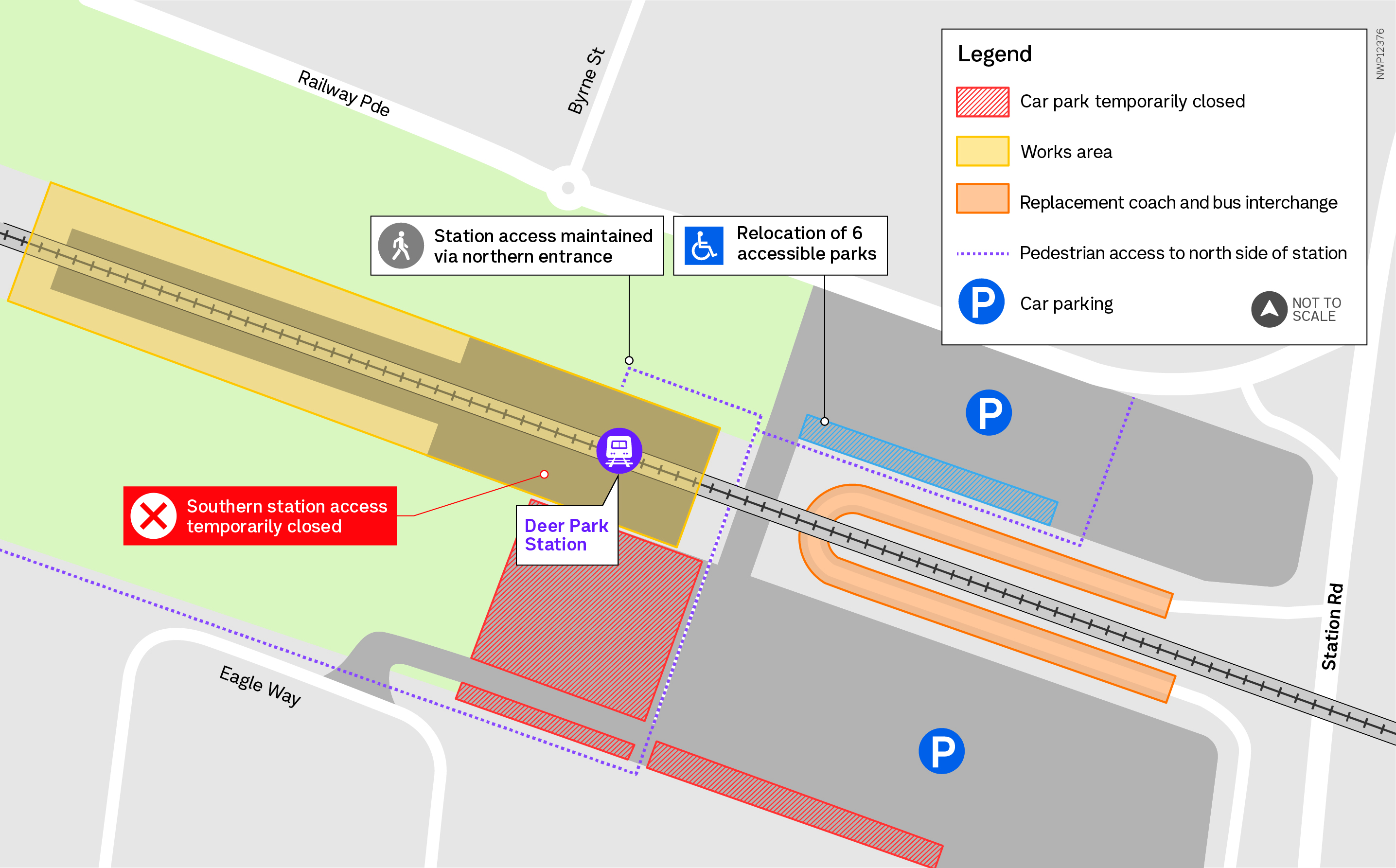 Deer Park Station precinct map 2025
