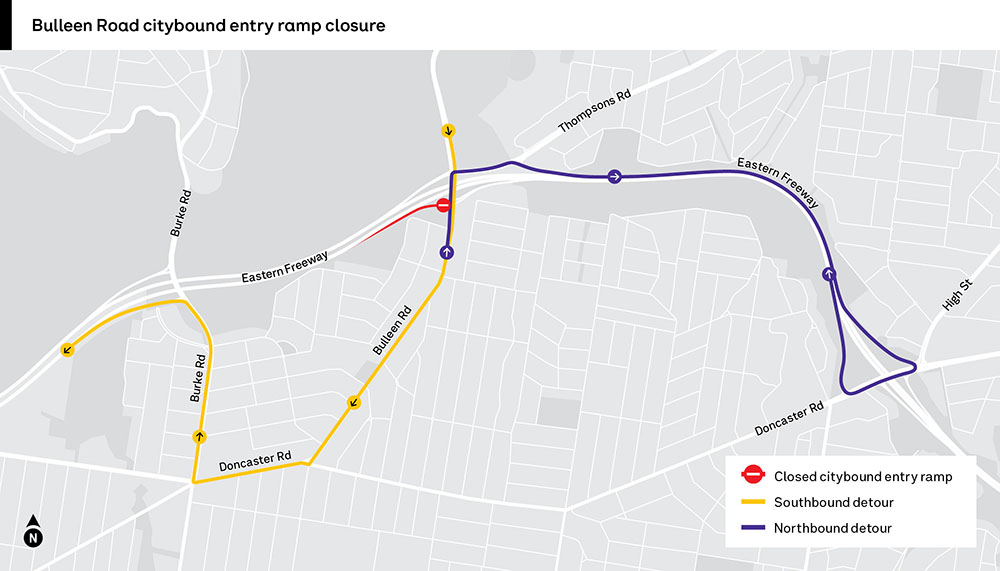 Bulleen_Road_Citybound_entry_ramp_closure 