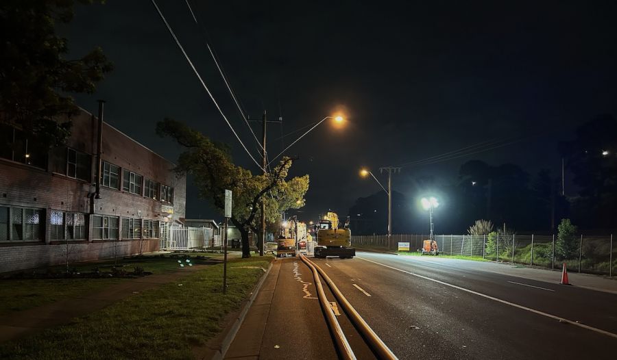 Sunshine Road night works