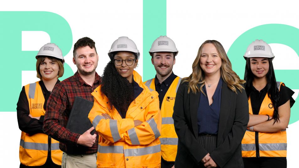 Five participants in the Victoria's Big Build Graduate Programs