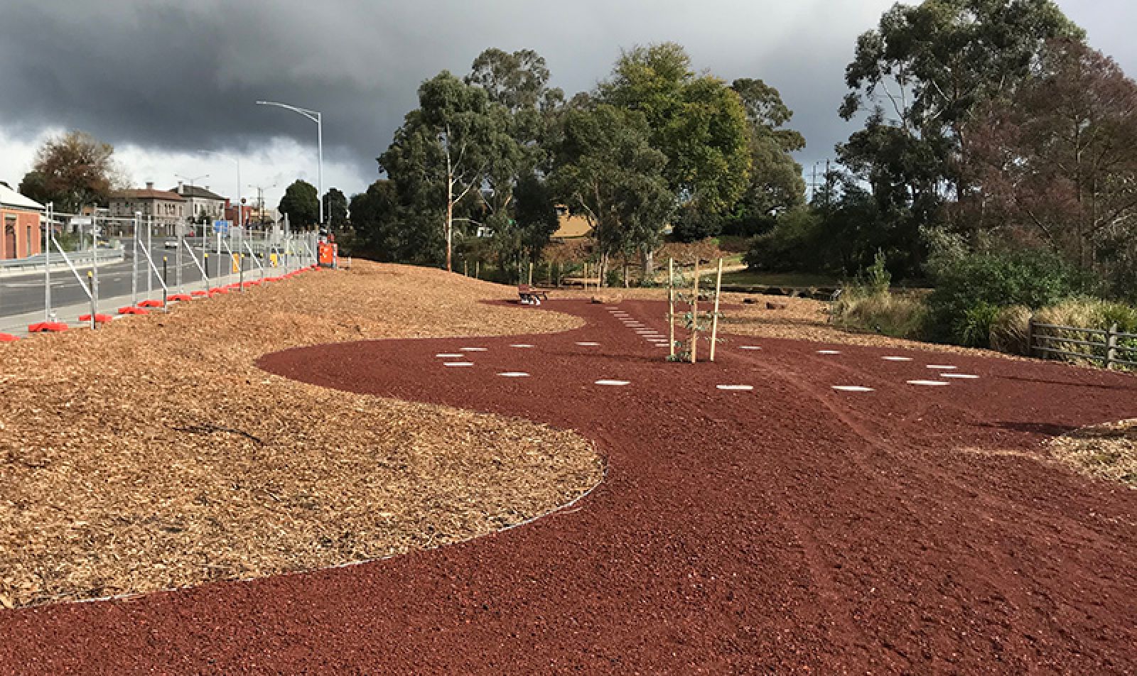 Indigenous landscaping on Barongarook Creek bridge project