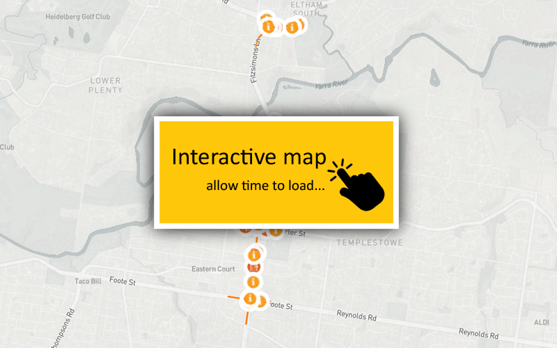 Click to view the Fitzsimons Lane Upgrade Interactive map 