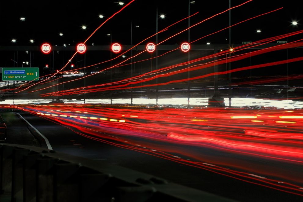 M80 Ring Road at night