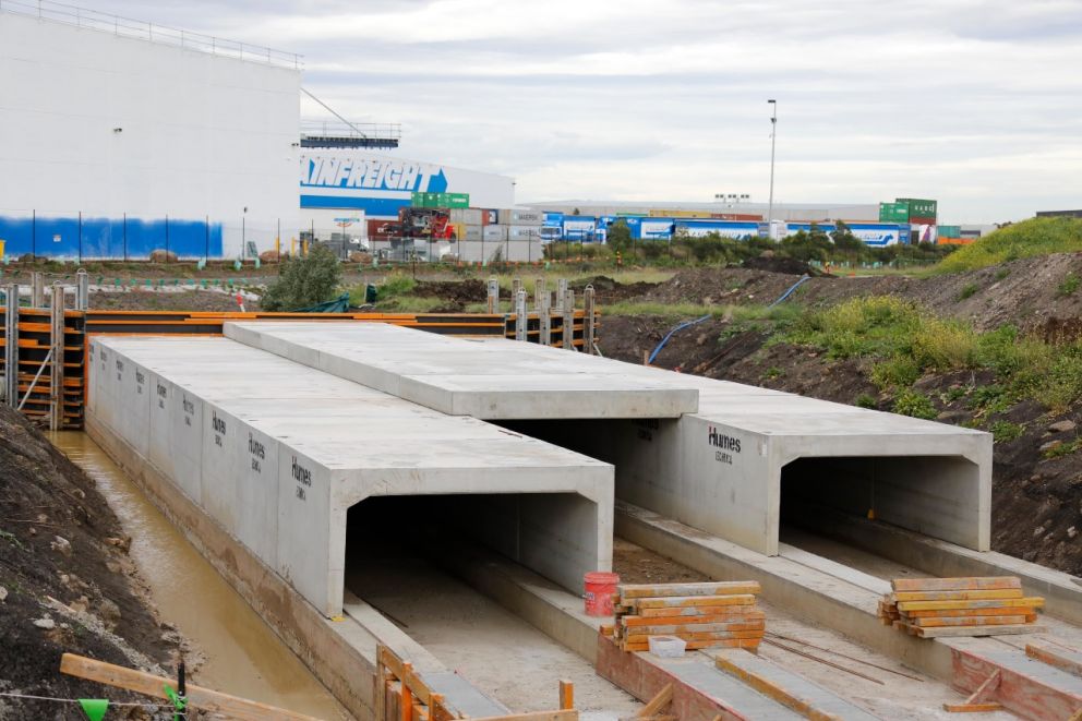 O'Herns Road Upgrade - construction progress image on stage 2, May 2020