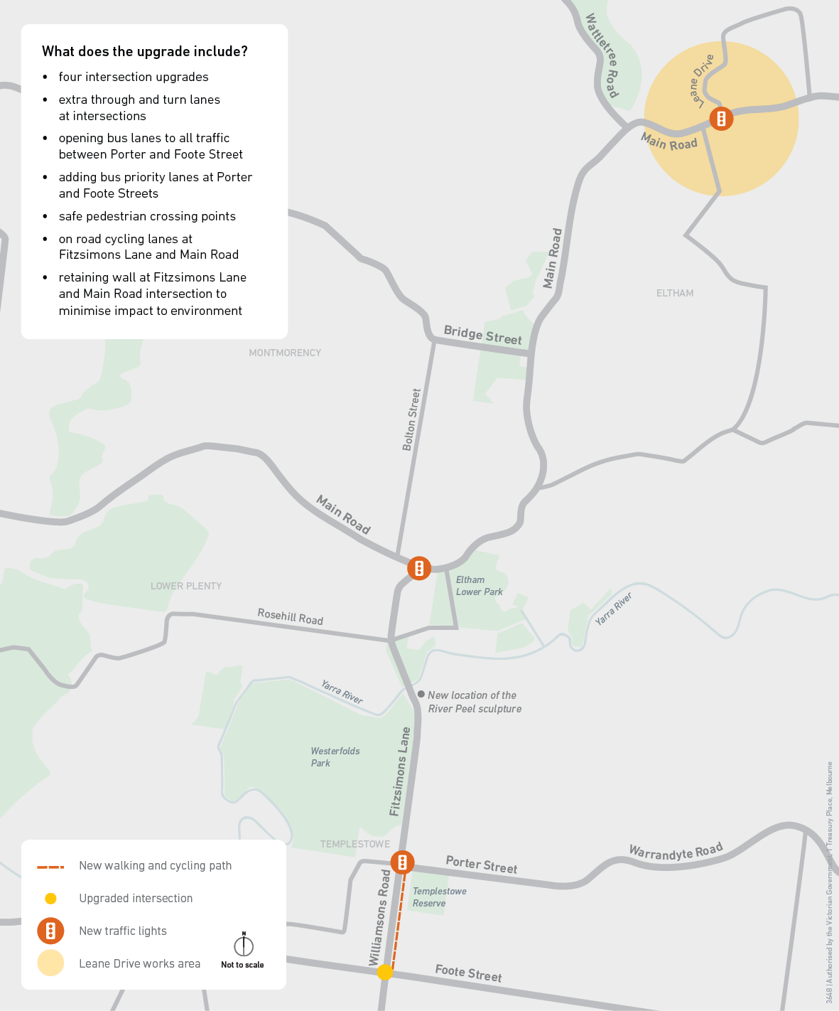 Leane Drive works overview map