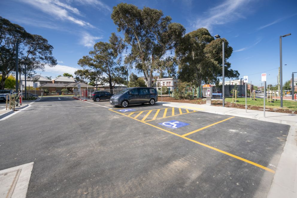 The improved car park has undergone resurfacing works and features 2 accessible parks