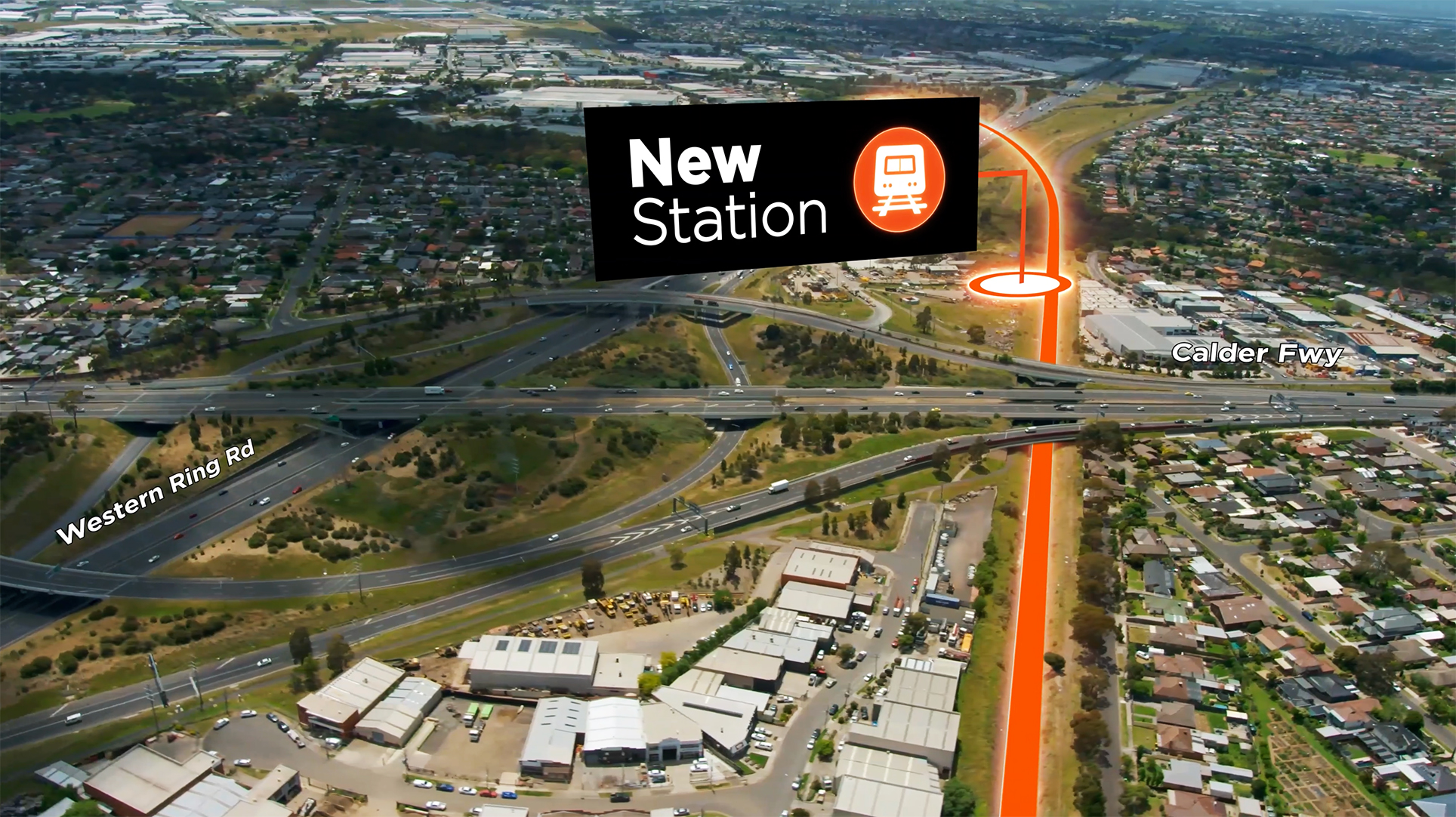 Keilor East Station pin drop