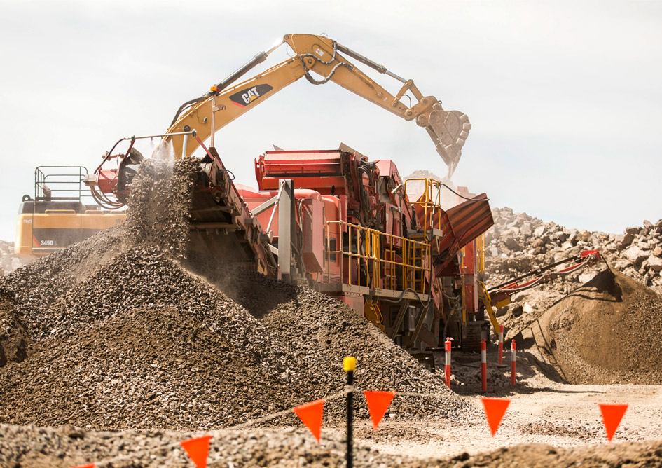 Rock crusher in Mernda