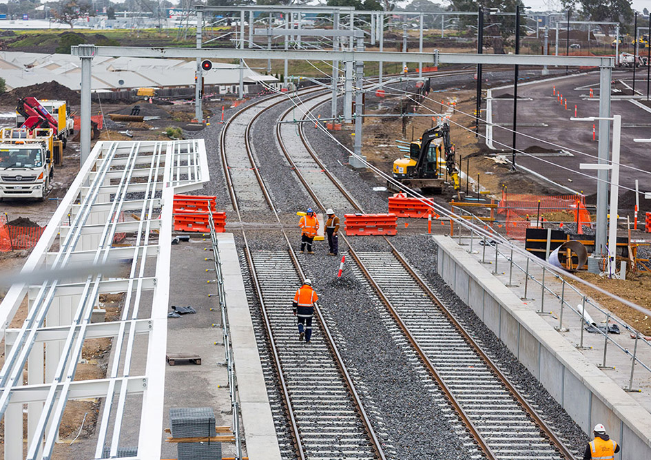 Mernda rail track