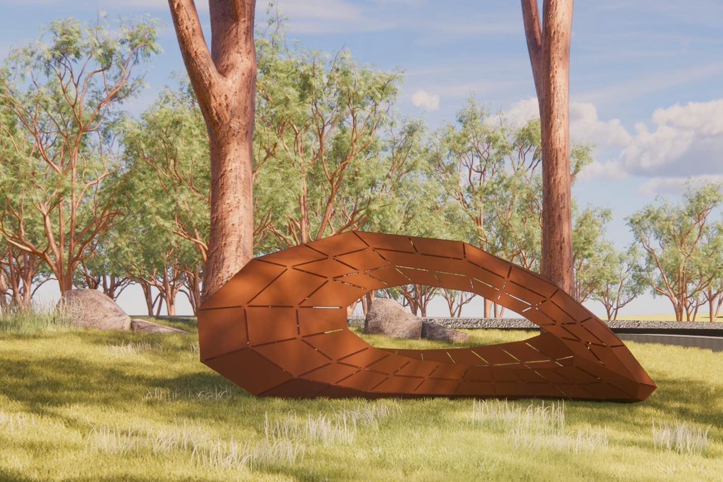 Eltham Gateway sculpture