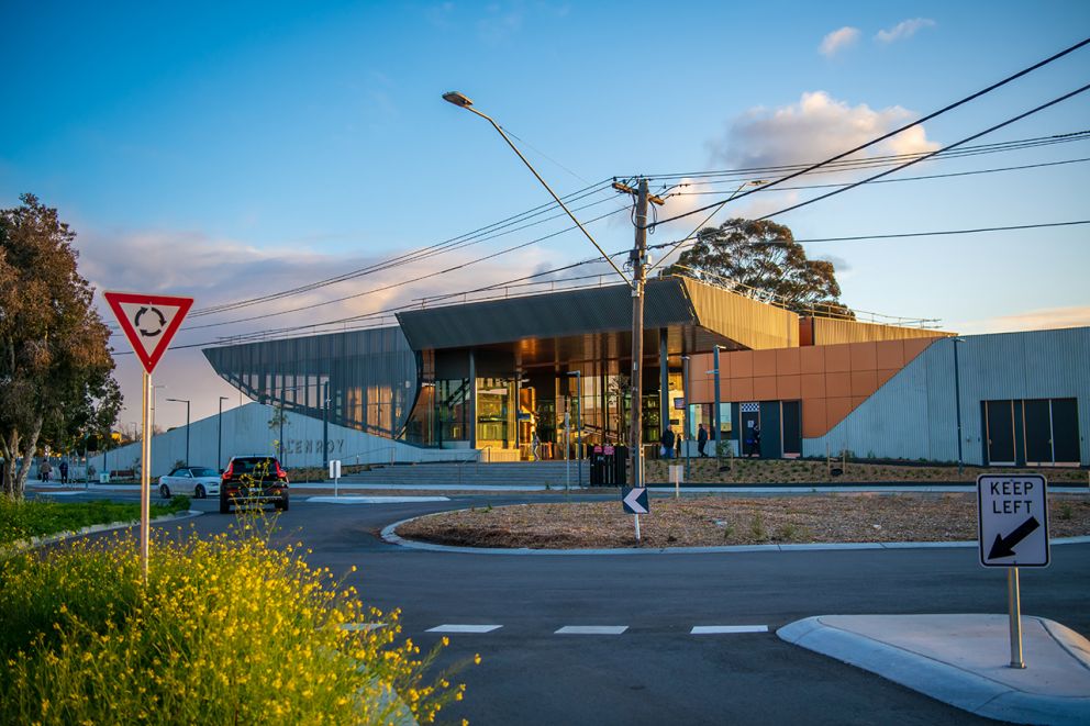 View of Glenroy station from the east