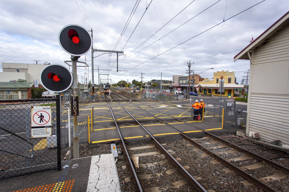 Service relocation works proceed on the Frankston Line ahead of major works in Parkdale