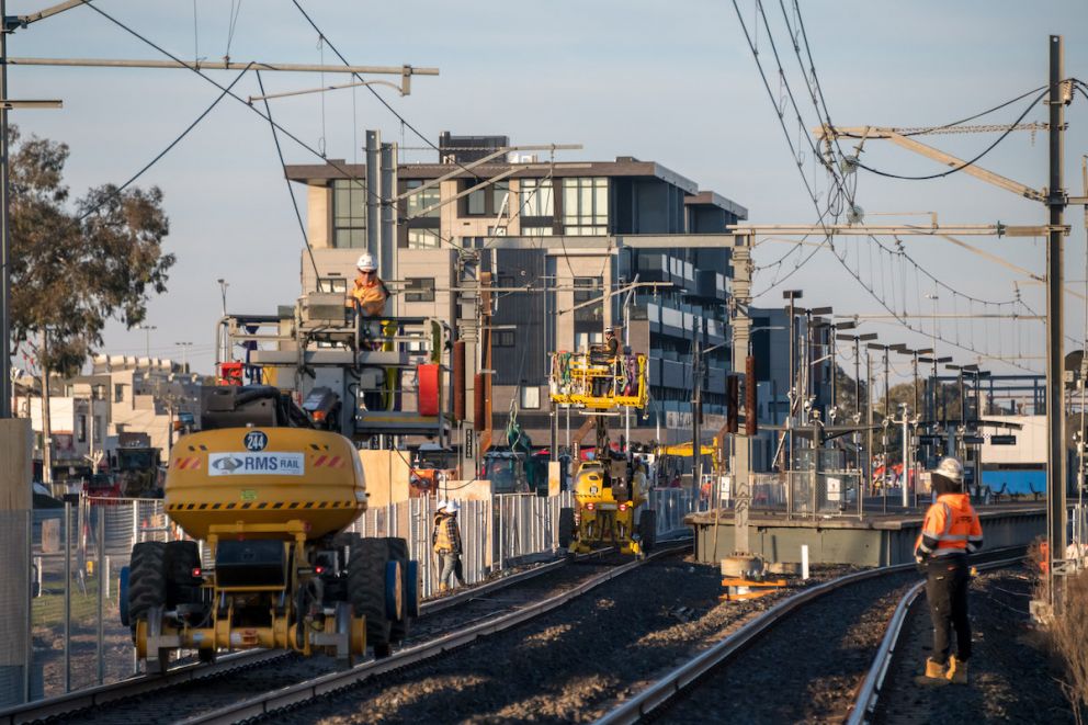 Overhead works at Keon Parade