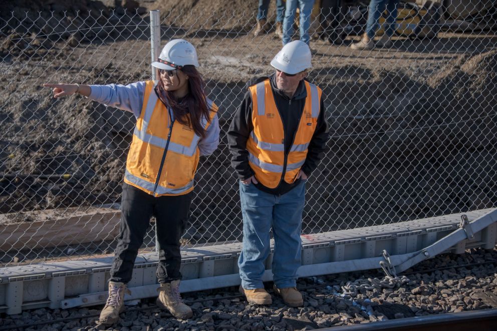 Workers at Keon Parade