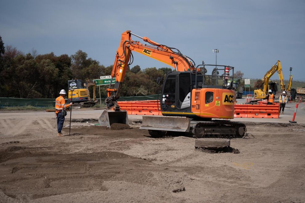 Donnybrook Road-Mitchell Street Improvement Project progress photo from September 2023