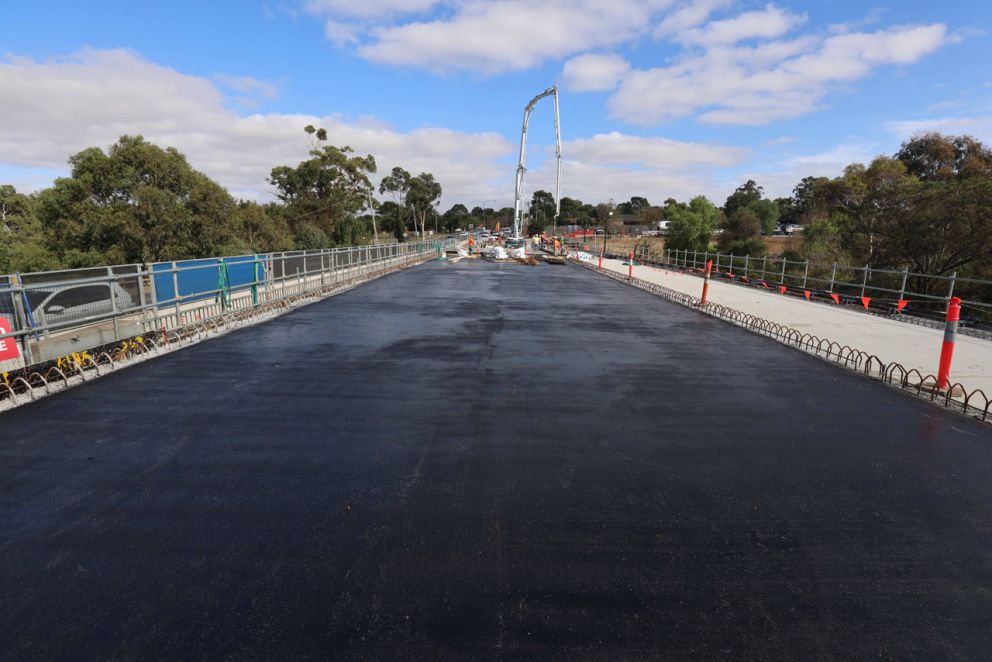 Construction of the bridge deck - April 23