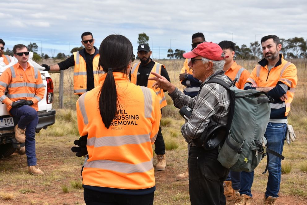 The Friends of Organ Pipes volunteer group were on hand to help direct the team