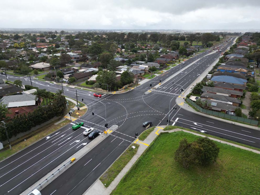 The McCormicks Road intersection is now fully operational