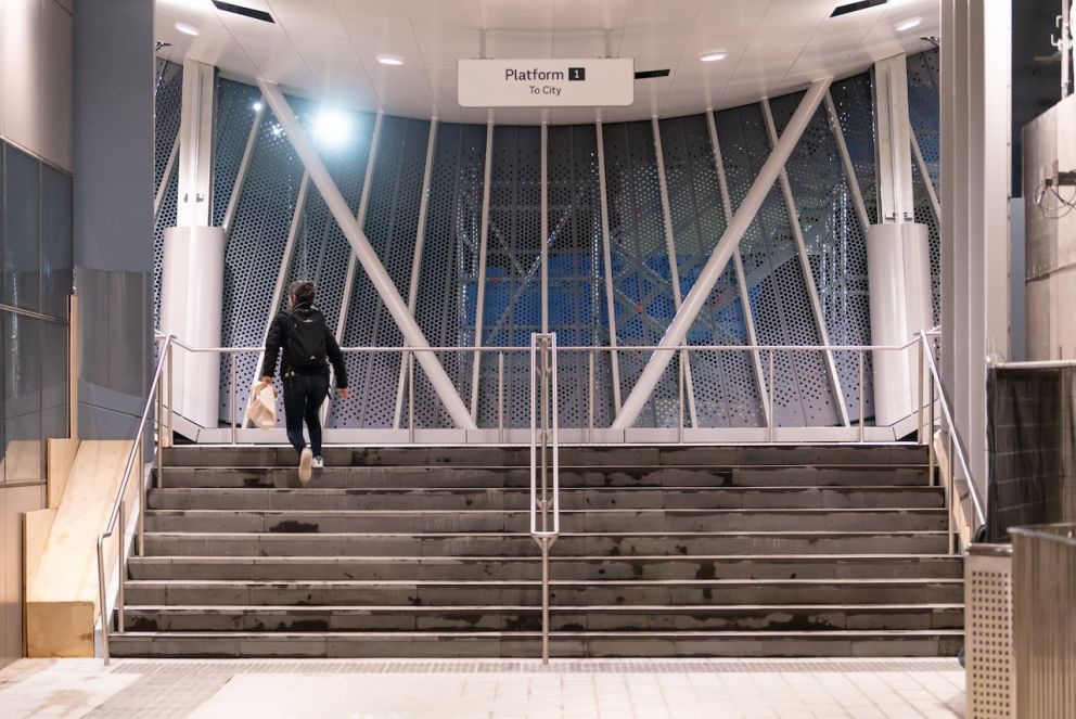 Inside the new Narre Warren Station