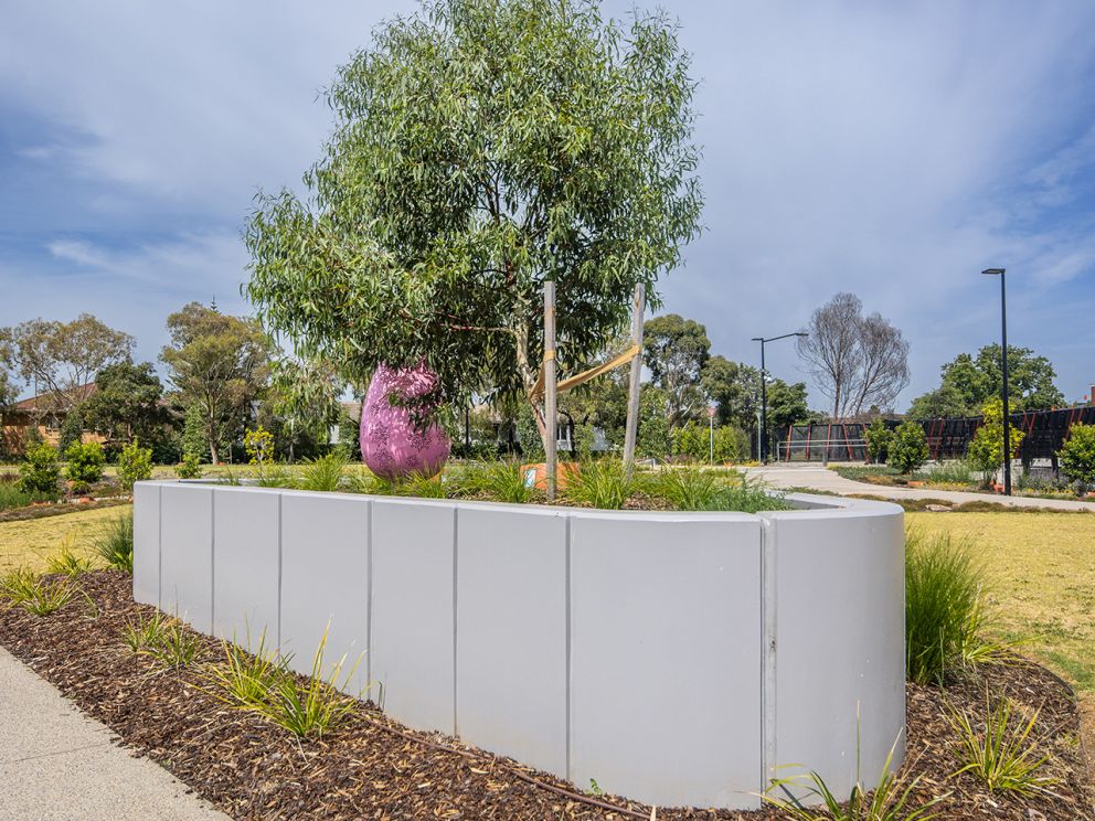 The Bilang sculptures installed in South Yarra Siding Reserve