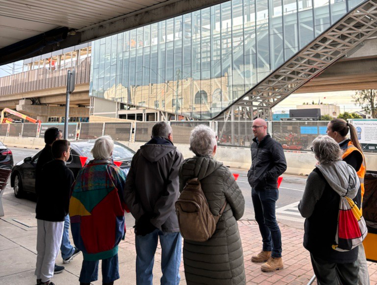 Walking and talking at Parkdale