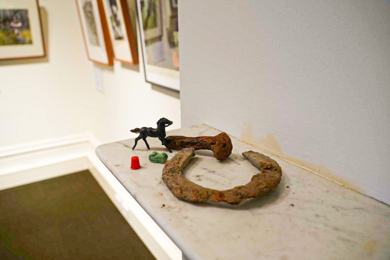 Artefacts discovered during the archaeological dig