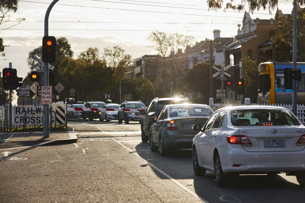 Park Street, Parkville level crossing