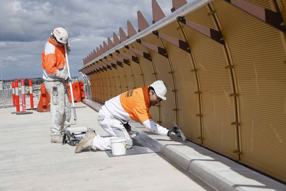 August 2024- Painting underway to complete the new bridge