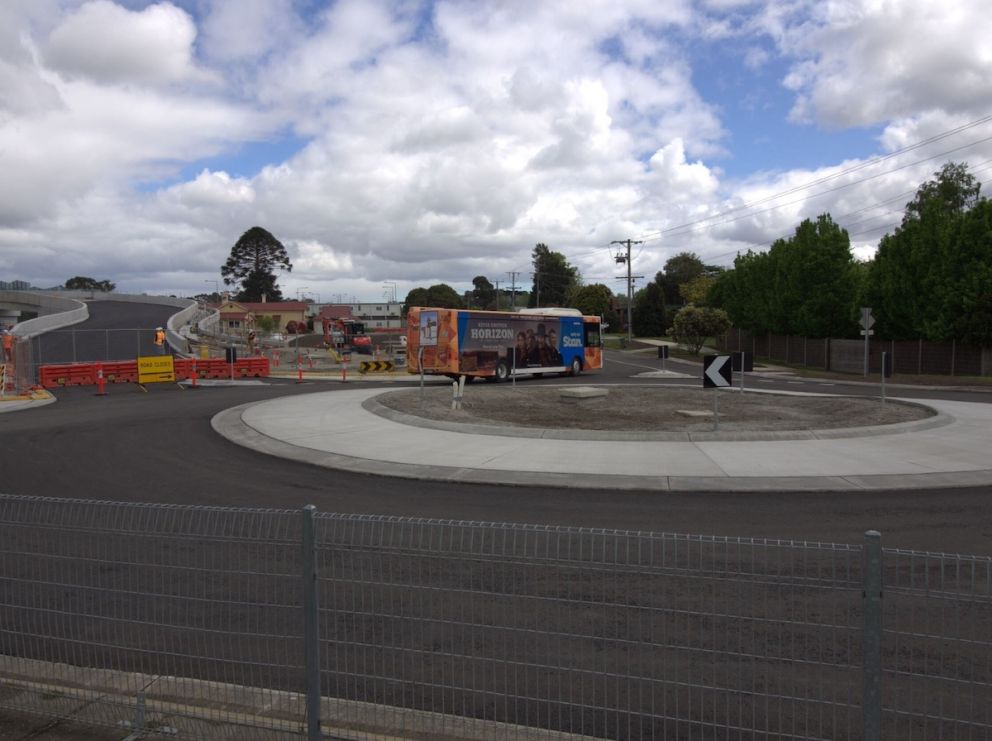 New Station Street roundabout