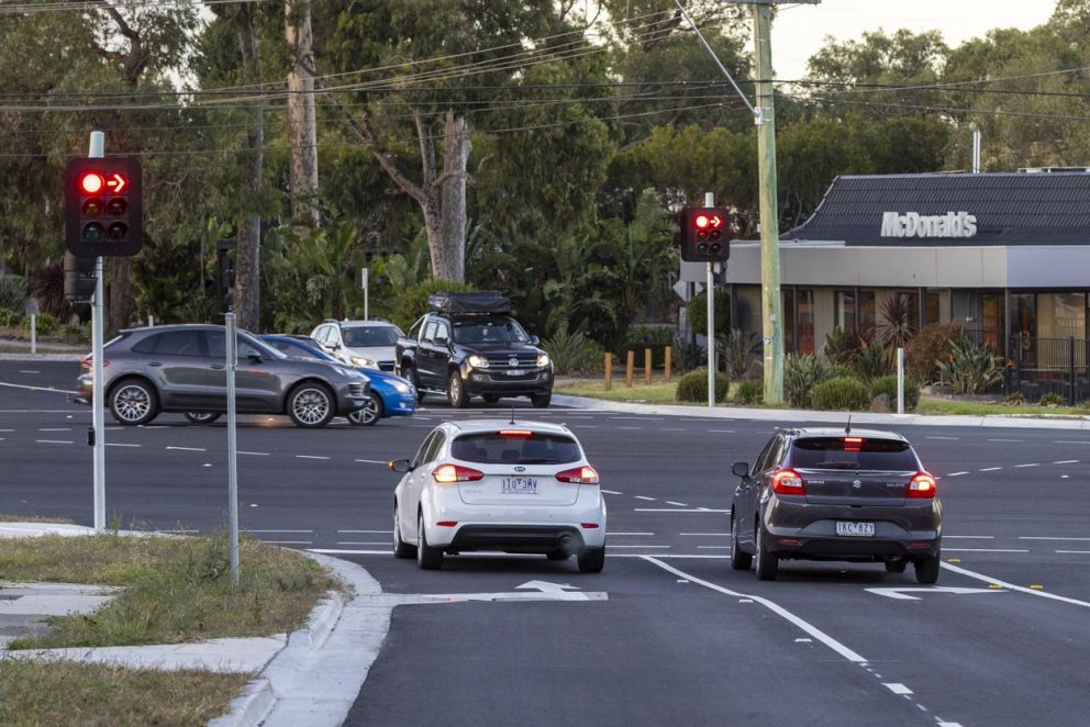 Burwood Highway-McMahons Road Intersection Upgrade complete