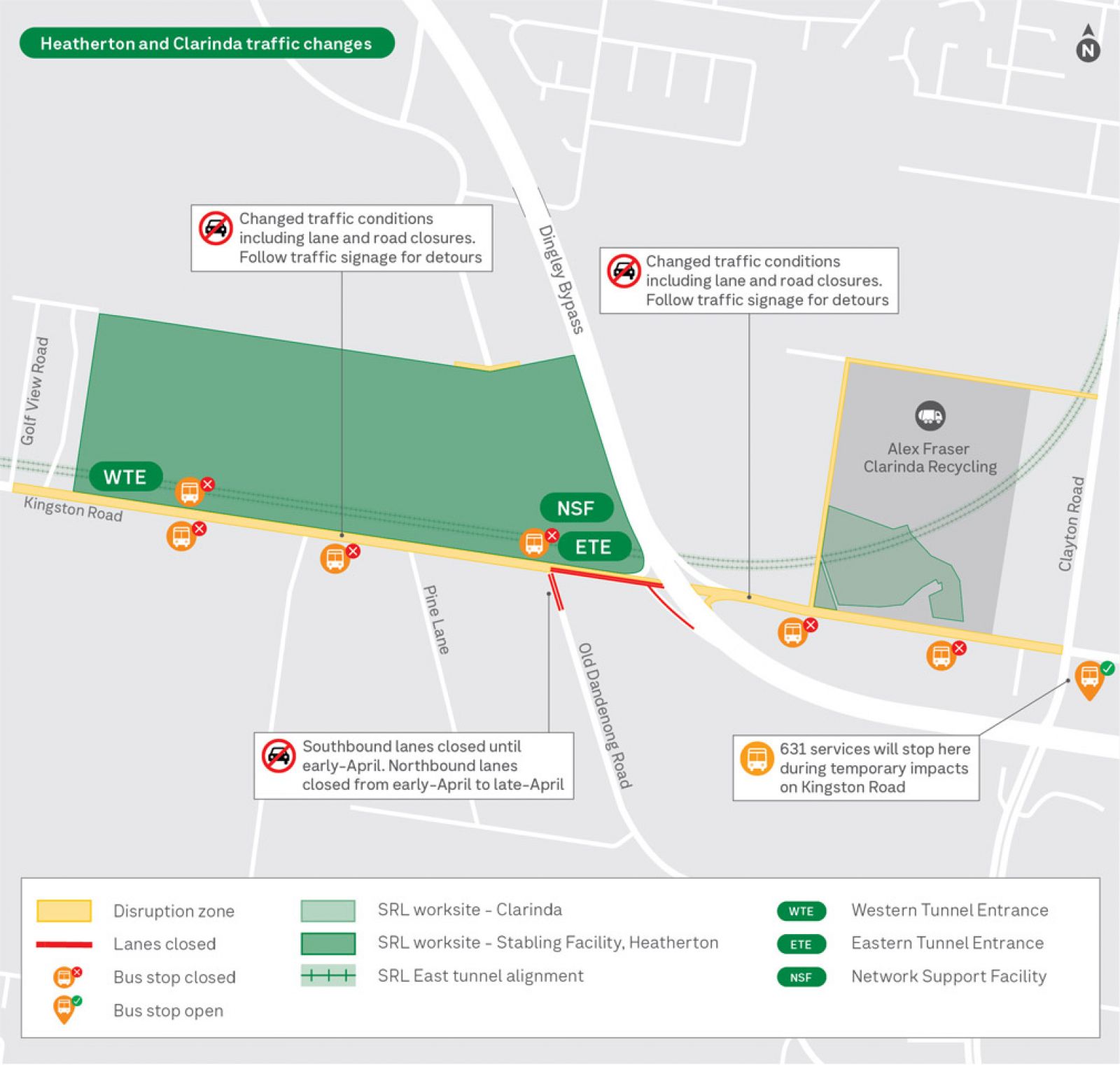 Map highlighting works in April throughout Heatherton and Clarinda