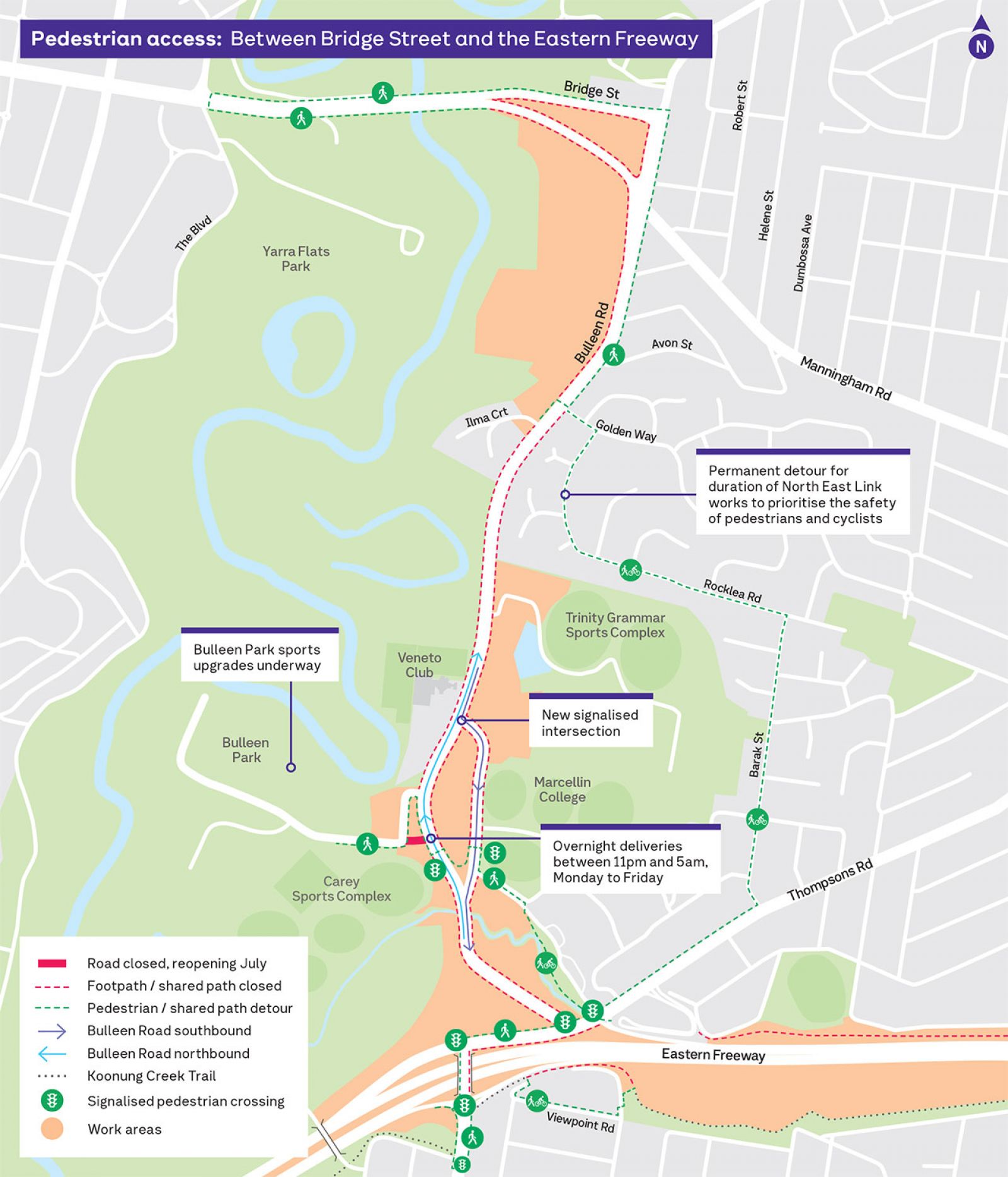Bulleen-June-25-works-map
