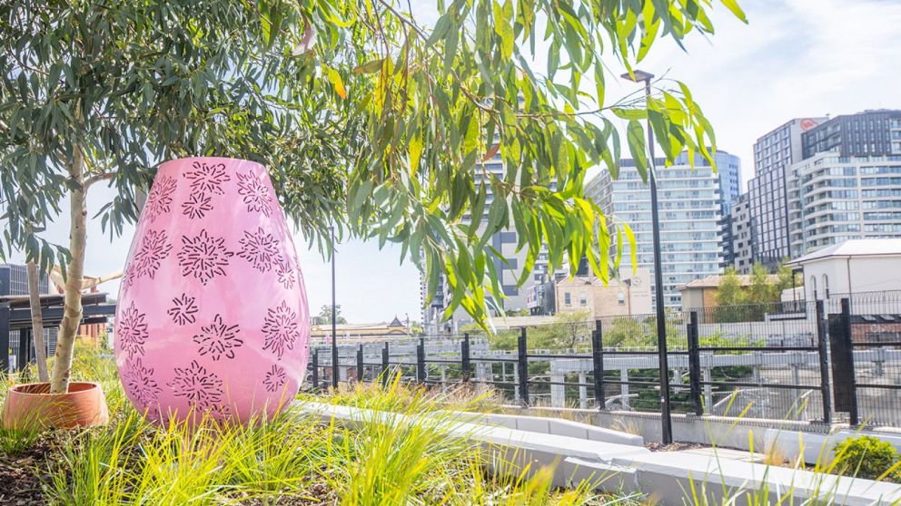 'Murrup Biik' by Aunty Kim Wandin and Chris Joy in South Yarra