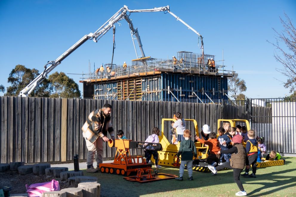 Great Beginnings Childcare, one of the closest neighbours to the Coburns Road boom gates, has had front-row seats to the transformation from day one