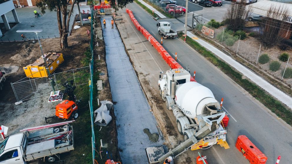 Indenting on-street parking on Fowler Road will allow a greater driveable width