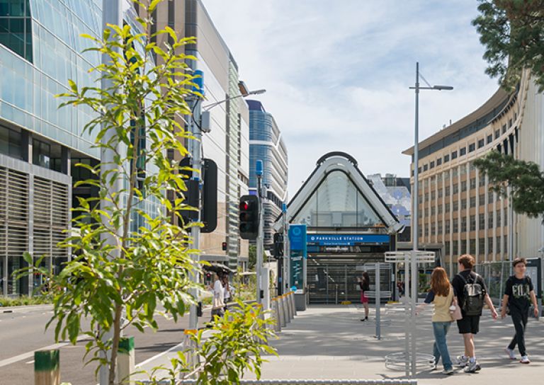 Parkville Station entrance