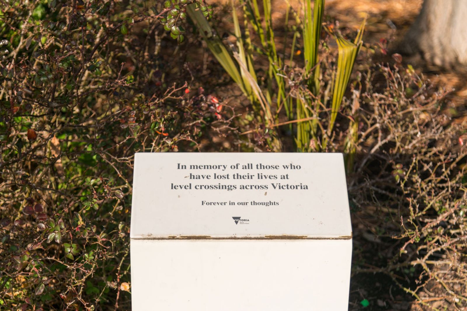 Memorial plaque at St Albans Station